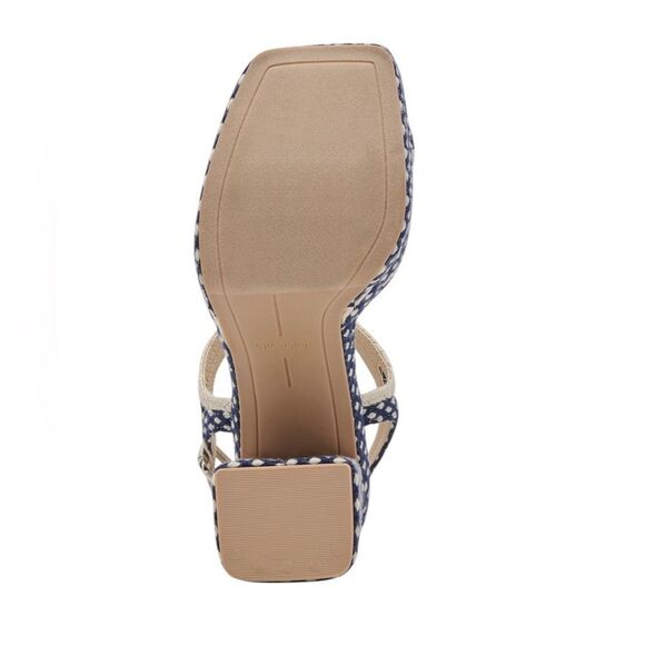 NWT DOLCE VITA ANISSA JUTE PLATFORM SANDAL WEDGES IN NAVY WOMENS SIZE 9 - Picture 3 of 8